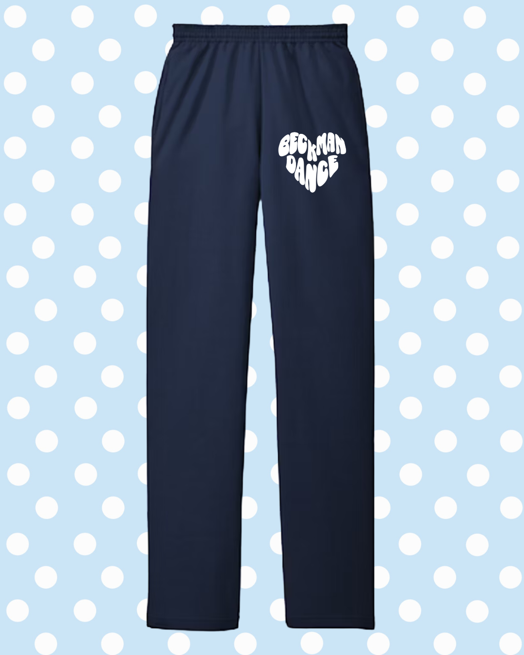 Navy Heart Sweats