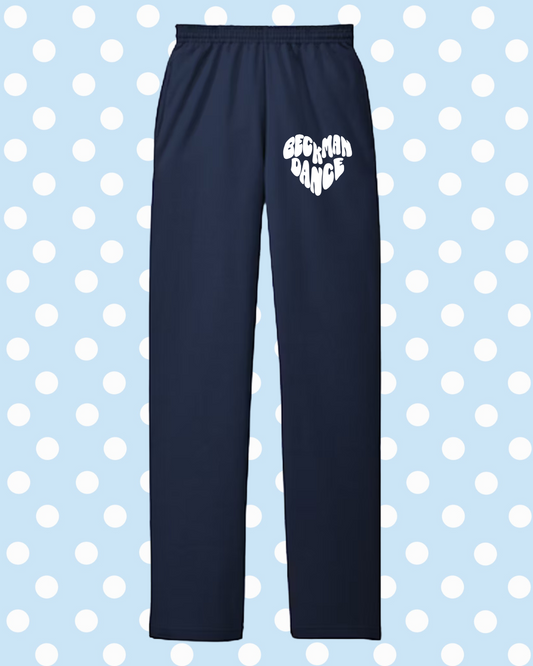 Navy Heart Sweats